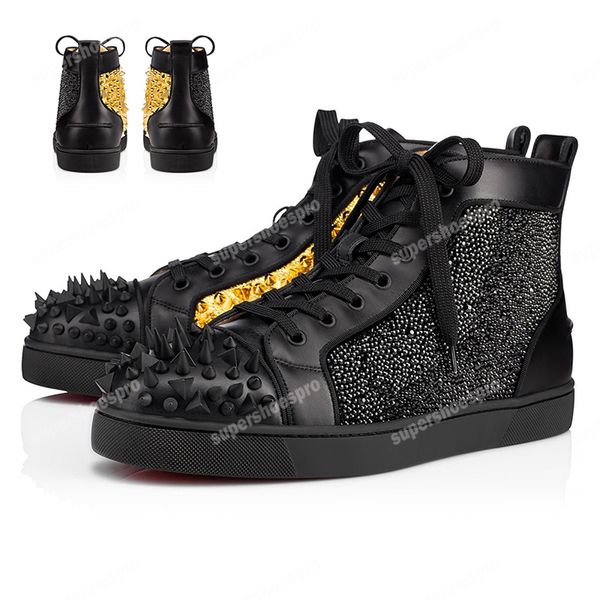 luxury shoes for men women rivet sneaker big size platform designer flat casual shoe trainer leather fashion sneakers high-lady, Black
luxury shoes for men women rivet sneaker big size platform designer flat casual shoe trainer leather fashion sneakers high-lady, Black