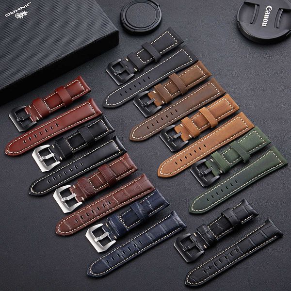 watch bands genuine leather watch band crazy horse cowhide men's bracelet for panerai watch strap 20 22 24 26mm t221213, Black;brown
watch bands genuine leather watch band crazy horse cowhide men's bracelet for panerai watch strap 20 22 24 26mm t221213, Black;brown