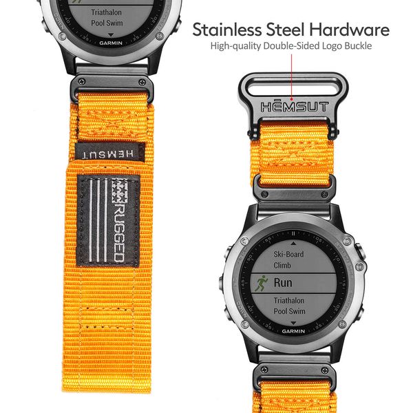 watch bands easyfit orange garmin watch band super rugged nylon strap woven loop design for fenix forerunner vivoactive 20mm 22mm 26mm t2212, Black;brown
watch bands easyfit orange garmin watch band super rugged nylon strap woven loop design for fenix forerunner vivoactive 20mm 22mm 26mm t2212, Black;brown