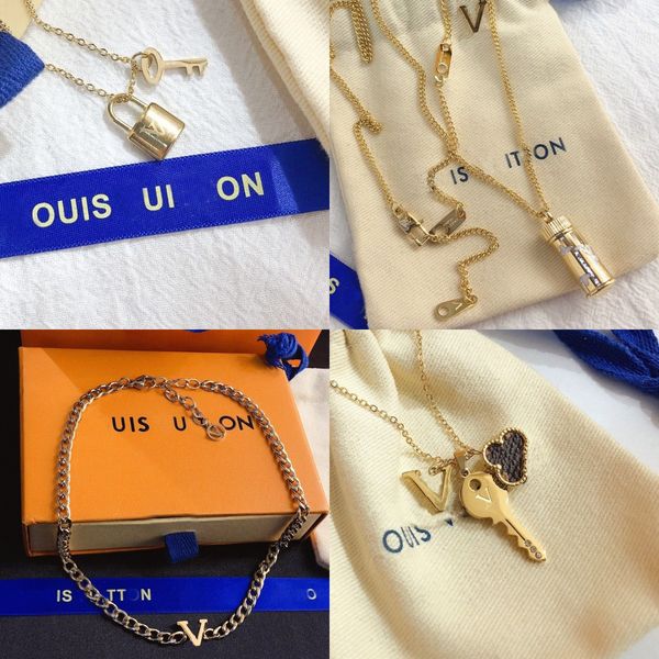 luxury design necklace 18k gold plated stainless steel necklaces choker chain letter pendant fashion womens wedding jewelry accessories, Silver
luxury design necklace 18k gold plated stainless steel necklaces choker chain letter pendant fashion womens wedding jewelry accessories, Silver