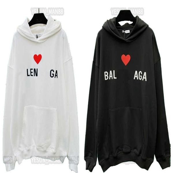 designer luxury paris balanciagas classic european fashion cotton red heart printing pullover hoodie men's and women's hooded coat, Black
designer luxury paris balanciagas classic european fashion cotton red heart printing pullover hoodie men's and women's hooded coat, Black