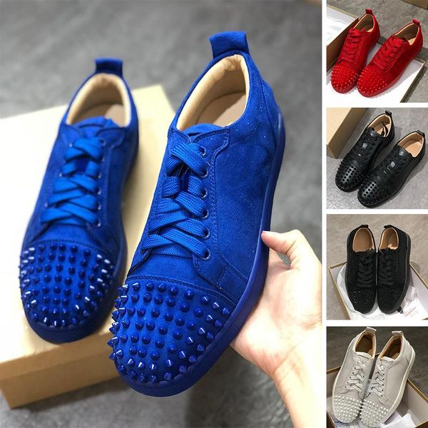 with box big size 13christians red-bottoms designer fashion studded spikes low cut flats casual shoes men women genuine leather sneakers pbu, Black
with box big size 13christians red-bottoms designer fashion studded spikes low cut flats casual shoes men women genuine leather sneakers pbu, Black