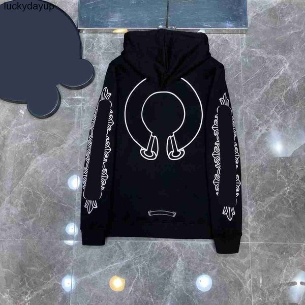 men's hoodies sweatshirts designer winter chroms long sleeve fashion zipper jacket loose men woman hooded, Black
men's hoodies sweatshirts designer winter chroms long sleeve fashion zipper jacket loose men woman hooded, Black