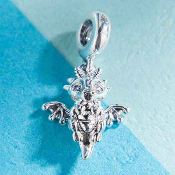 925 sterling silver you are magic dragon dangle pendant charm bead fits european pandora jewelry charm bracelets, Black
925 sterling silver you are magic dragon dangle pendant charm bead fits european pandora jewelry charm bracelets, Black