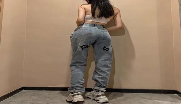 european american mens palm fashion jeans highend pants stretch straight men and women stretchs trousers casual angels letter pri4004740, Blue
european american mens palm fashion jeans highend pants stretch straight men and women stretchs trousers casual angels letter pri4004740, Blue