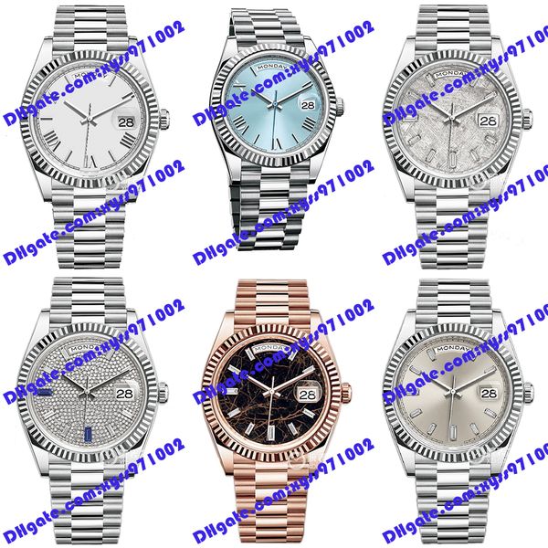 6 model highquality men's watch 2813 automatic mechanical watch m228235 40mml diamond dial 18k rose gold wristwatch week display m22823, Slivery;brown
6 model highquality men's watch 2813 automatic mechanical watch m228235 40mml diamond dial 18k rose gold wristwatch week display m22823, Slivery;brown