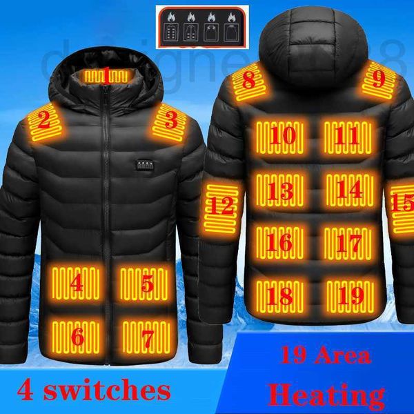 men's jackets designer 19 area usb heating coat electric thermal hunting fishing women men heated super warm 70n9, Black;brown
men's jackets designer 19 area usb heating coat electric thermal hunting fishing women men heated super warm 70n9, Black;brown