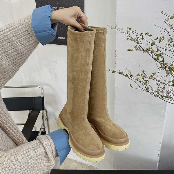 boot autumn winter new woman shoes platform stretch long boot round toe vintage knee high botas de mujer 221213, Black
boot autumn winter new woman shoes platform stretch long boot round toe vintage knee high botas de mujer 221213, Black