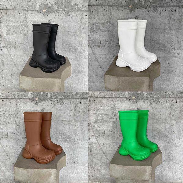 designer women betty boots pvc rubber beeled platform knee-high tall rain boot rubber waterproof welly boot luxury non-slip men water boots, Black
designer women betty boots pvc rubber beeled platform knee-high tall rain boot rubber waterproof welly boot luxury non-slip men water boots, Black