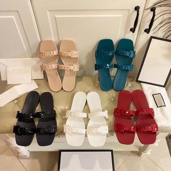 designer slippers women slipper luxury jelly sandals summer outdoor lady brand slippers fashion plastic chain flat beach casual shoes, Black
designer slippers women slipper luxury jelly sandals summer outdoor lady brand slippers fashion plastic chain flat beach casual shoes, Black