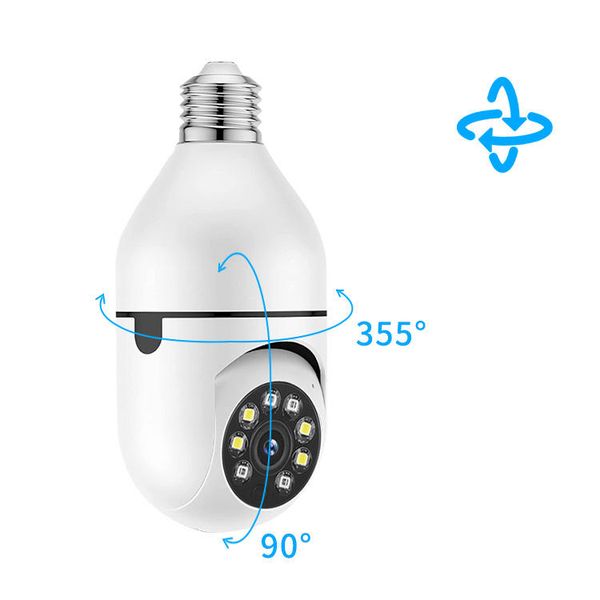 wifi 360° panoramic security hd 1080p two way audio bulb camera surveillance camera wireless home cameras night vision smart motion detectio, Black;white
wifi 360° panoramic security hd 1080p two way audio bulb camera surveillance camera wireless home cameras night vision smart motion detectio, Black;white