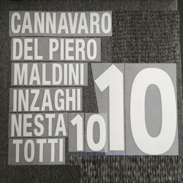2000 nameset cannavaro del piero maldini inzaghi nesta totti nameset customize any name number printing275f
2000 nameset cannavaro del piero maldini inzaghi nesta totti nameset customize any name number printing275f