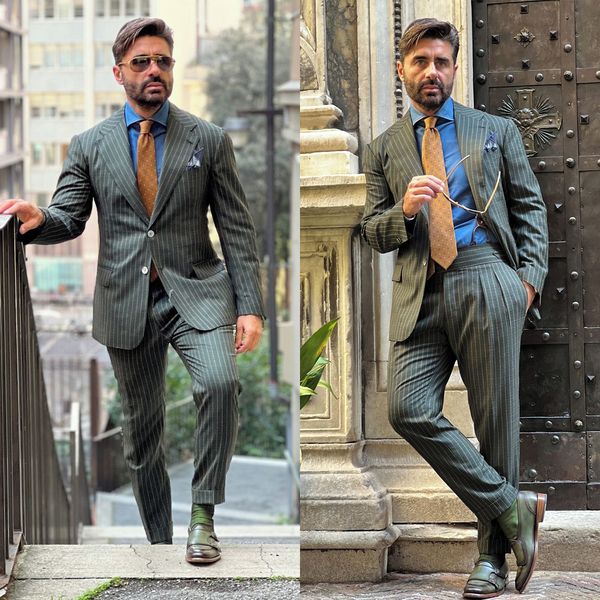 new spring stripes men tuxedos 2 pieces designer custom made mens wedding suits for business formal wear, Black;gray
new spring stripes men tuxedos 2 pieces designer custom made mens wedding suits for business formal wear, Black;gray