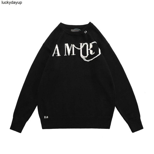 men's sweaters winter designer amirs letter jacquard tassel chain loose sweater men women fashion brand sweaters, White;black
men's sweaters winter designer amirs letter jacquard tassel chain loose sweater men women fashion brand sweaters, White;black