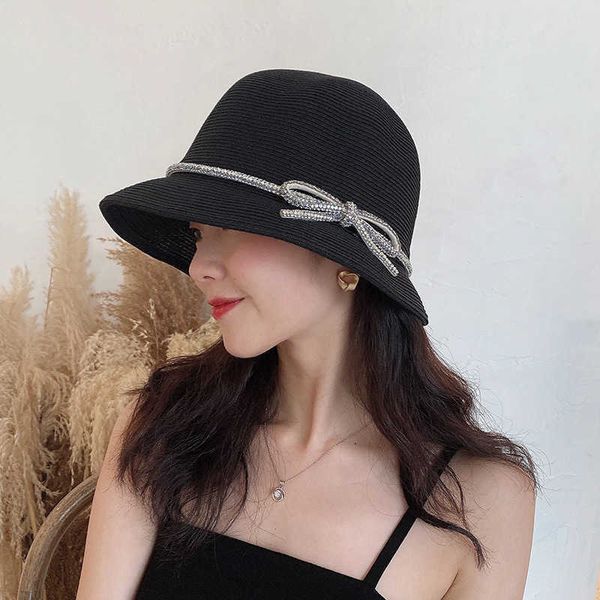 beanie/skull caps shining bow summer women's hats sun protection straw visor beach bucket for wome t221201, Blue;gray
beanie/skull caps shining bow summer women's hats sun protection straw visor beach bucket for wome t221201, Blue;gray