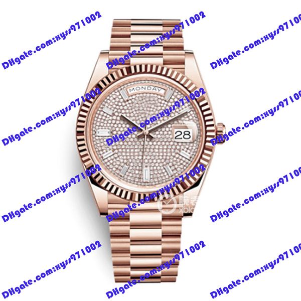highquality men's watch 2813 automatic mechanical watch m228235 40mml diamond dial luxury 18k rose gold wristwatch week display 228238, Slivery;brown
highquality men's watch 2813 automatic mechanical watch m228235 40mml diamond dial luxury 18k rose gold wristwatch week display 228238, Slivery;brown