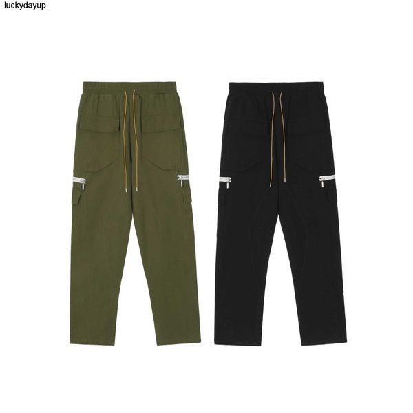 men's pants rhude designer pocket work clothes men's casual color loose popular fashion brand pants, Black
men's pants rhude designer pocket work clothes men's casual color loose popular fashion brand pants, Black