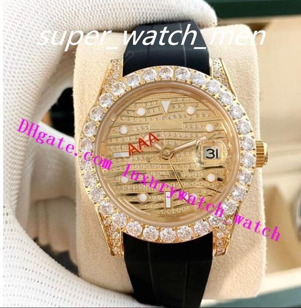 4 style new 41mm ii gmt big datetexture full diamond dial bezel automatic mens watch 316l ss steel rubber bracelet fashion men's watche, Slivery;brown
4 style new 41mm ii gmt big datetexture full diamond dial bezel automatic mens watch 316l ss steel rubber bracelet fashion men's watche, Slivery;brown