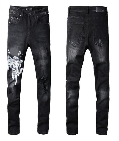 mens plated ripped blue skinny jeans fashion designer distressed slim fit motorcycle biker hole beggar hip hop denim pants 0352181291704
mens plated ripped blue skinny jeans fashion designer distressed slim fit motorcycle biker hole beggar hip hop denim pants 0352181291704