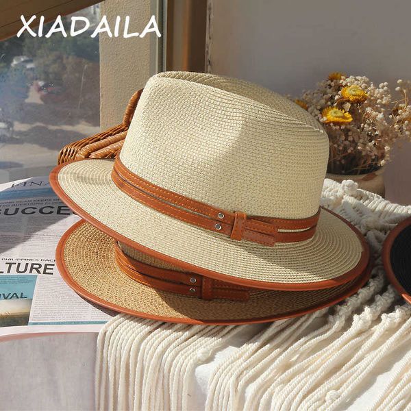 beanie/skull caps new 2021 women's summer panama cap ceremony hat straw hats for women hat for girls spring jazz hat women women's, Blue;gray
beanie/skull caps new 2021 women's summer panama cap ceremony hat straw hats for women hat for girls spring jazz hat women women's, Blue;gray