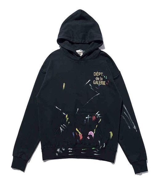 galery dept splash graffiti paint wash high street fog retro loose sweater 21xx american style md6314787, Black
galery dept splash graffiti paint wash high street fog retro loose sweater 21xx american style md6314787, Black