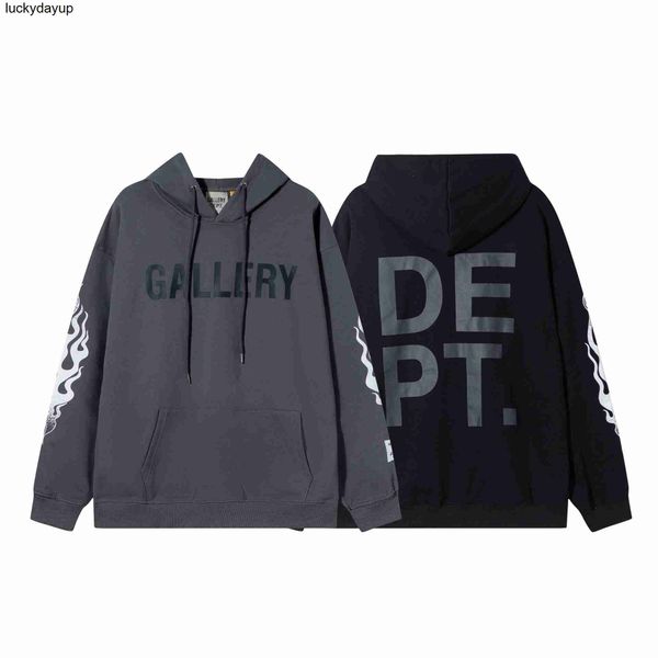 men's hoodies sweatshirts designer galery dept winter flame print loose casual loose fashion brand hoodie, Black
men's hoodies sweatshirts designer galery dept winter flame print loose casual loose fashion brand hoodie, Black