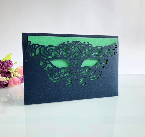 hollow out magic mask wedding invitation card fancy party birthday ceremony wedding invitations, Black
hollow out magic mask wedding invitation card fancy party birthday ceremony wedding invitations, Black