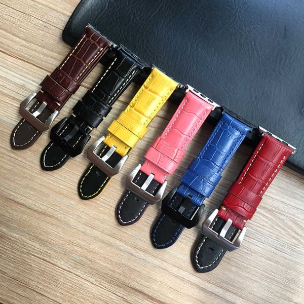 watch bands 42mm 44mm black brown red pink blue yellow crocodile pattern genuine leather wacthband for apple watch 4 iwatch strap bracelet t
watch bands 42mm 44mm black brown red pink blue yellow crocodile pattern genuine leather wacthband for apple watch 4 iwatch strap bracelet t