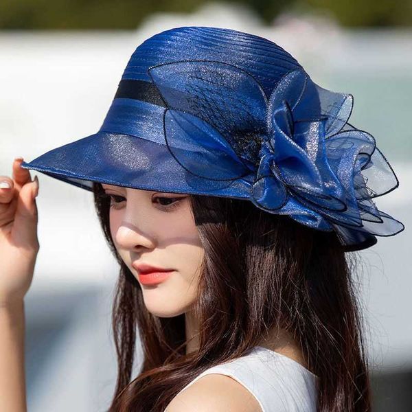 beanie/skull caps 2022 new organza flower sun hats ladies wedding party floppy summer hats church hat for women anti-uv travel beach hat t22, Blue;gray
beanie/skull caps 2022 new organza flower sun hats ladies wedding party floppy summer hats church hat for women anti-uv travel beach hat t22, Blue;gray