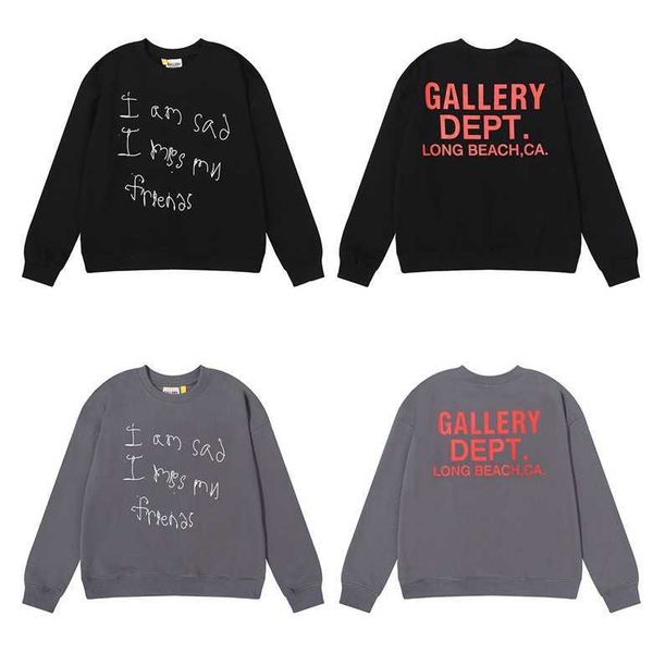 fashion designer mens galleryes hoodies men's sweater brand classic letter printing loose large round neck mixd, Black
fashion designer mens galleryes hoodies men's sweater brand classic letter printing loose large round neck mixd, Black