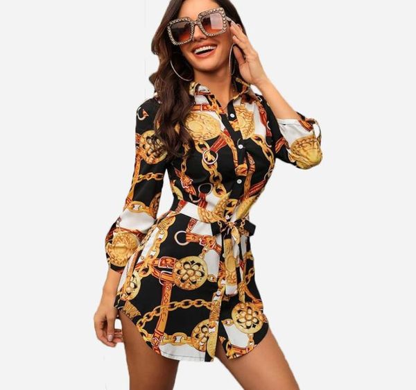 women039s blouses shirts elegant women chain print long shirt blouse summer fashion casual belt button femme fall plus si2513775, White
women039s blouses shirts elegant women chain print long shirt blouse summer fashion casual belt button femme fall plus si2513775, White