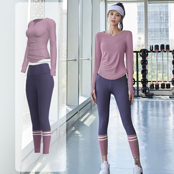 women's fitness wear new active sets v-neck nude yoga wear high waist and hip lift
women's fitness wear new active sets v-neck nude yoga wear high waist and hip lift