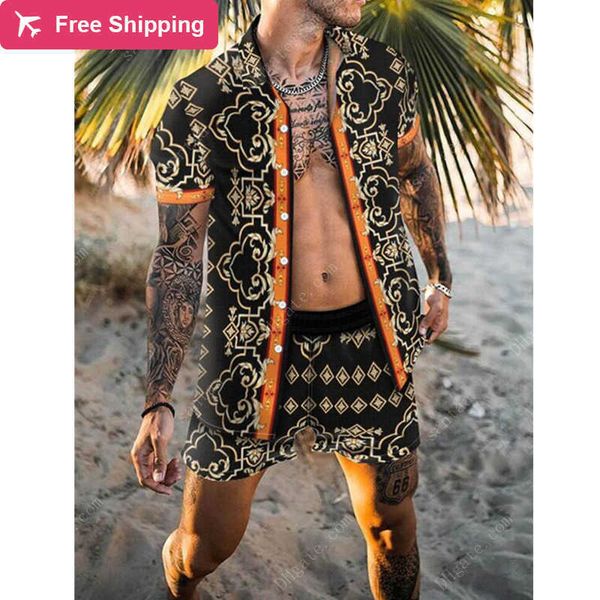 2023 tracksuits sets print patchwork lapel short sleeve casual shirt beach shorts summer streetwear vacation hawaiian suits men s-3xl, Gray
2023 tracksuits sets print patchwork lapel short sleeve casual shirt beach shorts summer streetwear vacation hawaiian suits men s-3xl, Gray