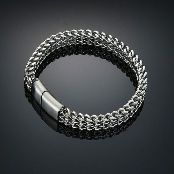 jewelry designer bracelet channel men charms bangles man simple titanium steel double row chain bracelet trend overbearing widened mesh wove, Golden;silver
jewelry designer bracelet channel men charms bangles man simple titanium steel double row chain bracelet trend overbearing widened mesh wove, Golden;silver