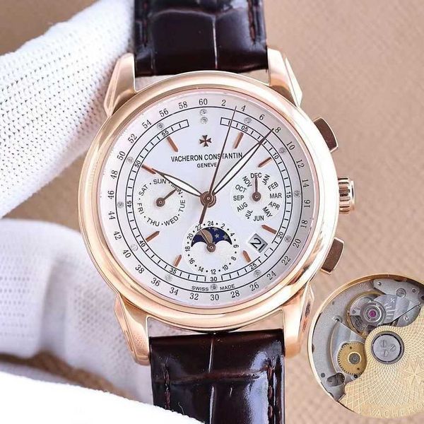 chronograph watches vacheroes constan tinss swiss famous watch baifei men's perpetual calendar watch leather ultra-thin automatic mecha, Slivery;brown
chronograph watches vacheroes constan tinss swiss famous watch baifei men's perpetual calendar watch leather ultra-thin automatic mecha, Slivery;brown