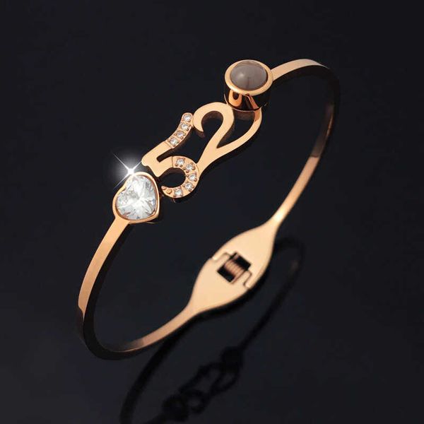 tiktok same 100 language projection i love you titanium bracelet 520 with diamonds versatile non fading jewelry, Black
tiktok same 100 language projection i love you titanium bracelet 520 with diamonds versatile non fading jewelry, Black