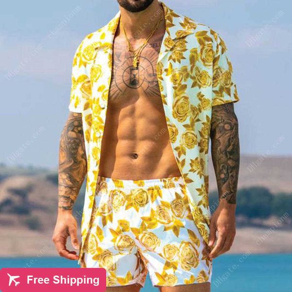 2023ss tracksuits style men's short sleeve shirts sets hawaiian beach shorts suits hd 3d print lapel summer fashion quick-drying man cl, Gray
2023ss tracksuits style men's short sleeve shirts sets hawaiian beach shorts suits hd 3d print lapel summer fashion quick-drying man cl, Gray