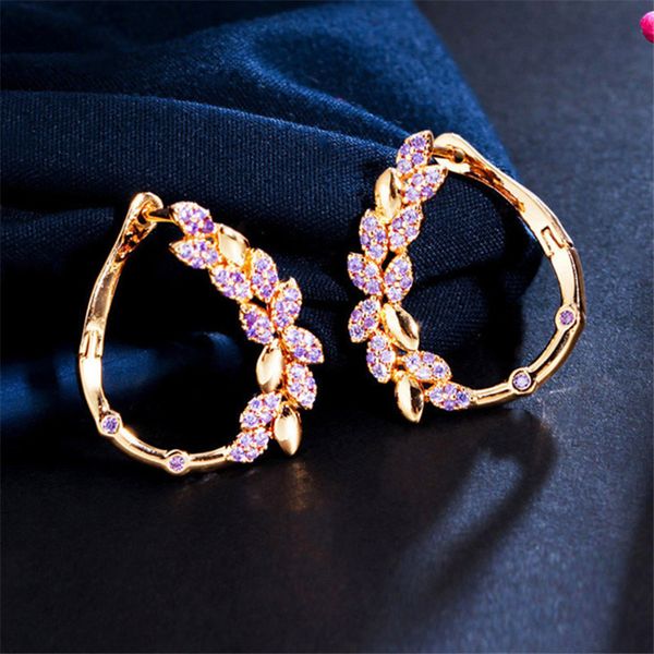 fashion luxury circle designer hoop earrings for women purple aaa cubic zirconia copper 14k gold plated earring woman party valentines day g, Golden;silver
fashion luxury circle designer hoop earrings for women purple aaa cubic zirconia copper 14k gold plated earring woman party valentines day g, Golden;silver