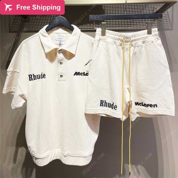 2023 tracksuits 22ss sumer rhude x mclaren letter embroidered lapel pullover tshirt 1 1 men's and women's short sleeve s-xl men sh, Gray
2023 tracksuits 22ss sumer rhude x mclaren letter embroidered lapel pullover tshirt 1 1 men's and women's short sleeve s-xl men sh, Gray