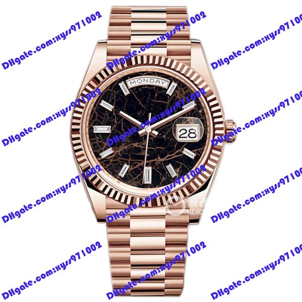 highquality men's watch 2813 automatic mechanical watch m228235 40mm black diamond dial 18k rose gold wristwatch week display m228236 s, Slivery;brown
highquality men's watch 2813 automatic mechanical watch m228235 40mm black diamond dial 18k rose gold wristwatch week display m228236 s, Slivery;brown
