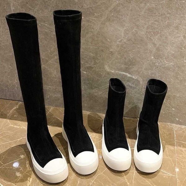 boot elastic socks newthick-soled stovepipe fashion flat knee stretch ladies sports leisure slim 221213, Black
boot elastic socks newthick-soled stovepipe fashion flat knee stretch ladies sports leisure slim 221213, Black