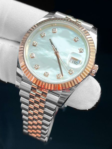 luxury wristwatch datejust 41mm 2023 diamond pearl dial rose gold fluted jubilee b&p 126331men's automatic watch, Slivery;brown
luxury wristwatch datejust 41mm 2023 diamond pearl dial rose gold fluted jubilee b&p 126331men's automatic watch, Slivery;brown