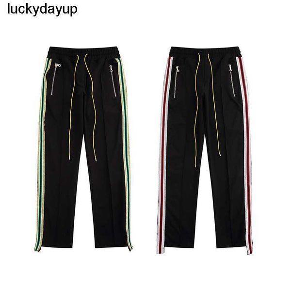 men's pants designer autumn new fashion brand rhude same casual leggings streetwear loose warm pants, Black
men's pants designer autumn new fashion brand rhude same casual leggings streetwear loose warm pants, Black