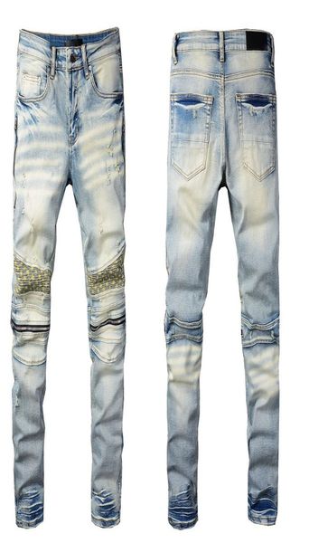 2022 european and american designers summer thin star same jeans men039s slim small straight patch hole beggar pants retro9091233, Blue
2022 european and american designers summer thin star same jeans men039s slim small straight patch hole beggar pants retro9091233, Blue
