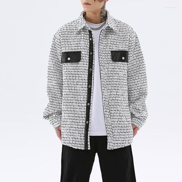 men's jackets hip hop pu leather patchwork casual couple autumn shirts coat retro oversized loose mens windbreaker clothes, Black;brown
men's jackets hip hop pu leather patchwork casual couple autumn shirts coat retro oversized loose mens windbreaker clothes, Black;brown