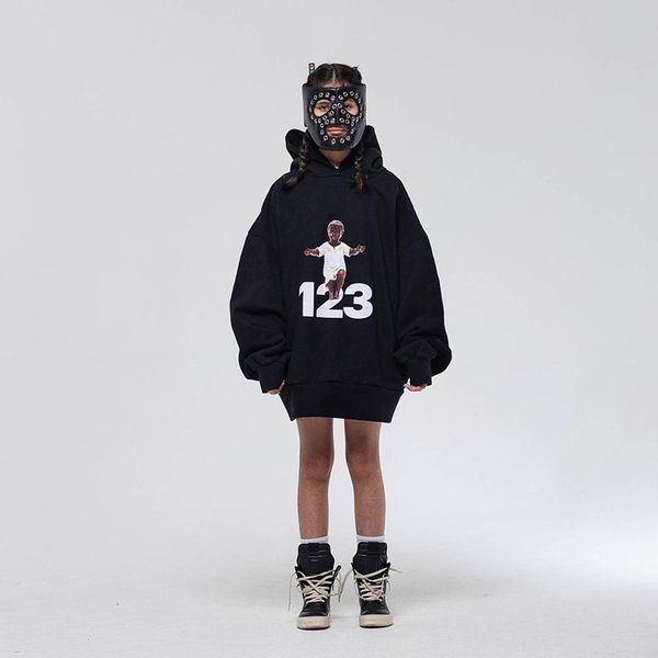 22fw men's women off-the-shoulder 123 kids printed hoodies classic autumn winter pullover sweater fashion casual street hooded sweatshi, Black
22fw men's women off-the-shoulder 123 kids printed hoodies classic autumn winter pullover sweater fashion casual street hooded sweatshi, Black