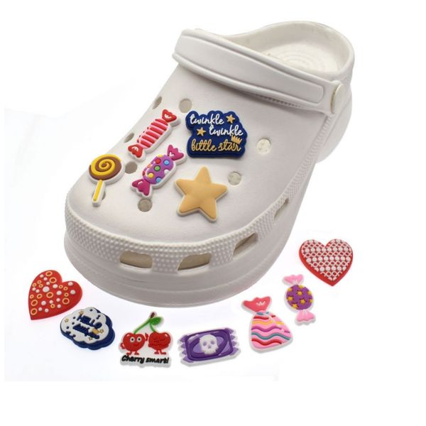 cartoon shoe charms kawaii japan candy sweet anime bow heart flower croc jibz fit wristbands girls shoes ornaments, White;pink
cartoon shoe charms kawaii japan candy sweet anime bow heart flower croc jibz fit wristbands girls shoes ornaments, White;pink