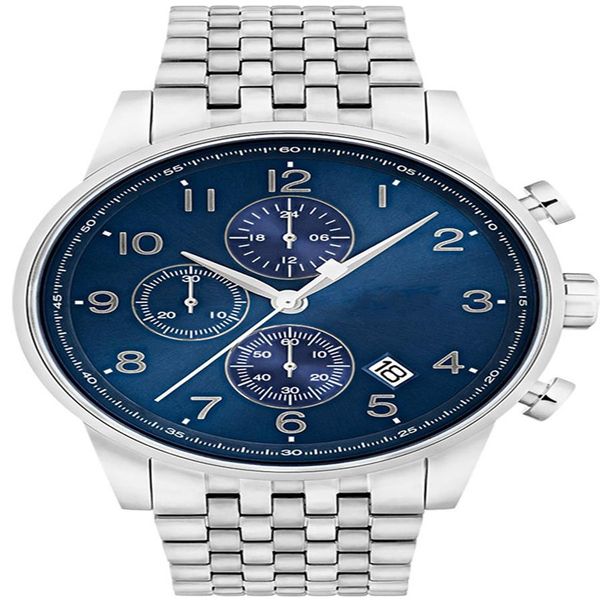 

men waches chronograph quartz movement men's watch mens wristwatch designer fashion luxury classic business aaa qulaity wristwatches, Slivery;brown