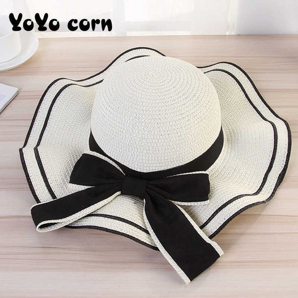 beanie/skull caps yoyocorn woman panama summer ruffled hat lady handmade straw sun big cap tourism spring and autumn t221201, Blue;gray
beanie/skull caps yoyocorn woman panama summer ruffled hat lady handmade straw sun big cap tourism spring and autumn t221201, Blue;gray