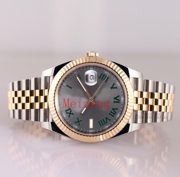 luxury wristwatch wimbledon datejust 126331 41 fluted bezel two-tone rose gold jubilee 2023 men's automatic watch, Slivery;brown
luxury wristwatch wimbledon datejust 126331 41 fluted bezel two-tone rose gold jubilee 2023 men's automatic watch, Slivery;brown
